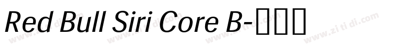 Red Bull Siri Core B字体转换